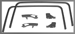 1978-81 Camaro, Firebird; Fisher T-Top Surround Moldings KIT 6 PIECES  T top T TOP (COPY)